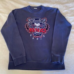 Kenzo M men’s denim blue sweatshirt. EUC